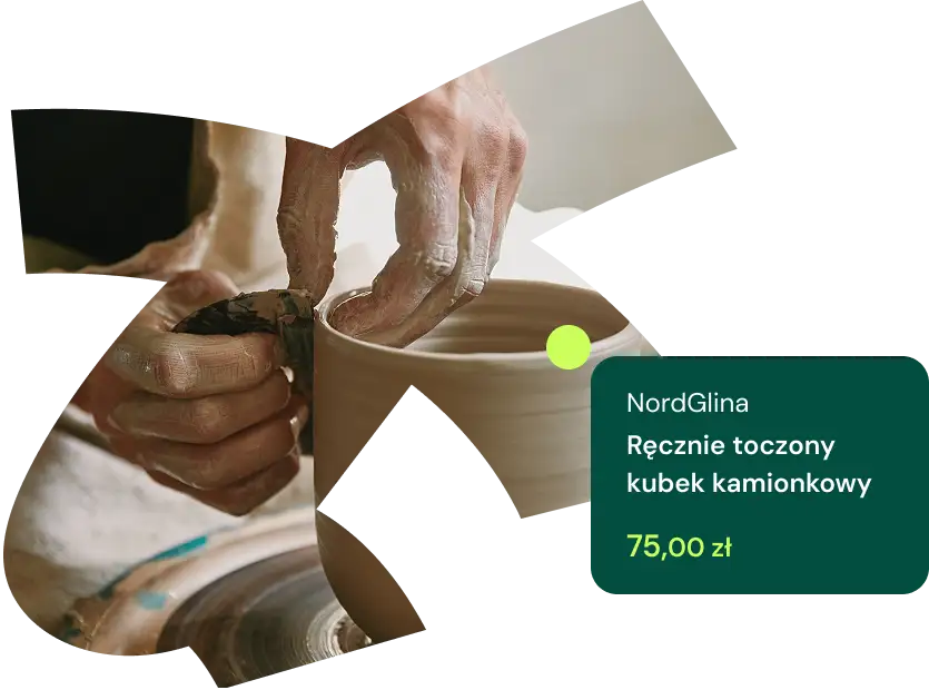 Doniczka z kamionki w sklepie, który ma Shoper ONE